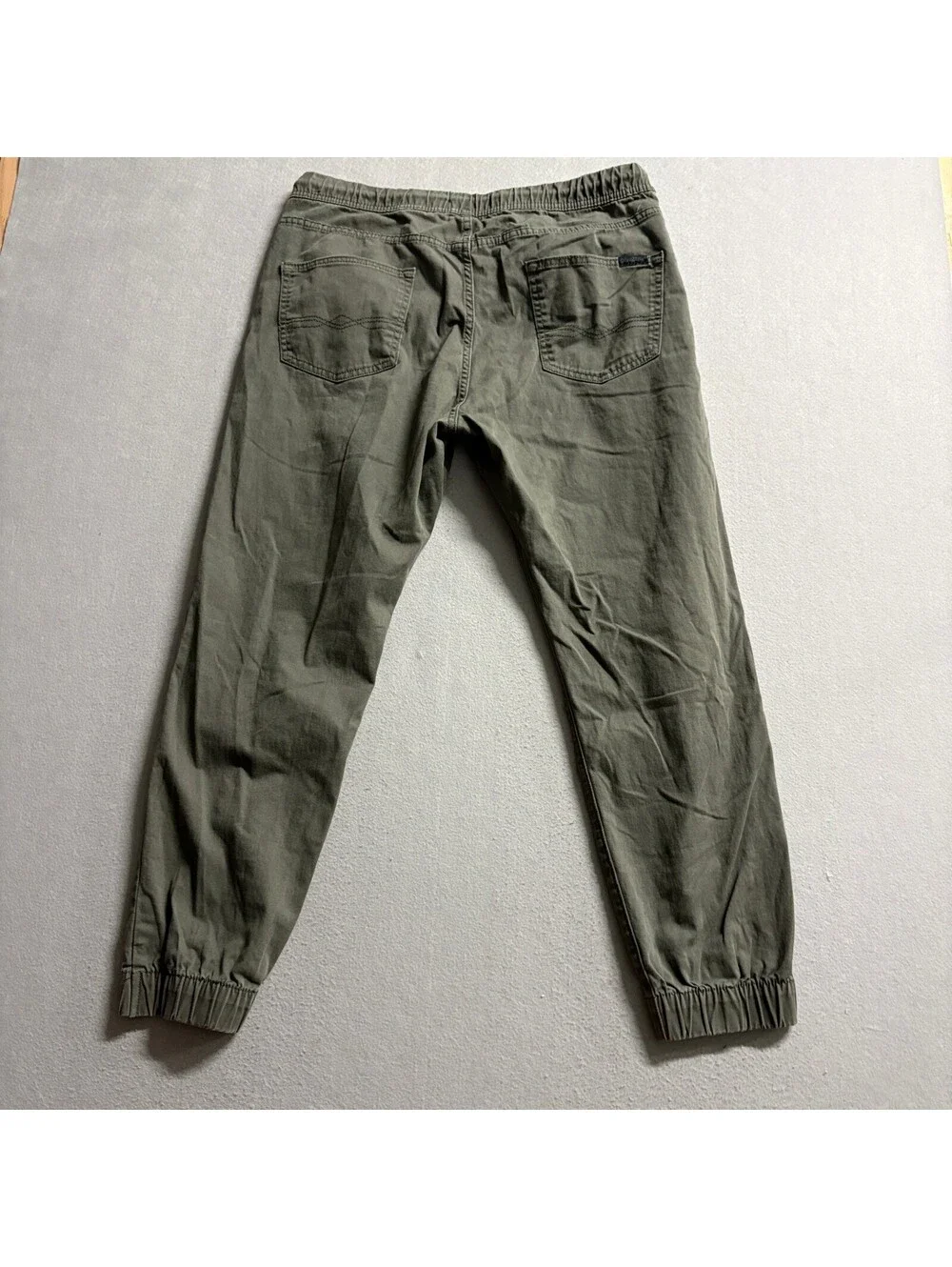 Denizen from Levis Mens Jogger Pants Green Cotton Stretch Elastic Waist Size
